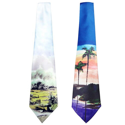 文創設計領帶(李沃源大師畫作)