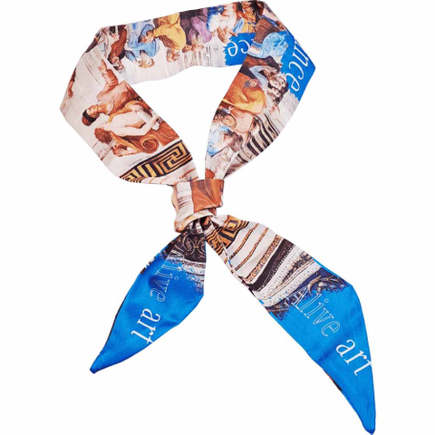 雅典學院長絲巾